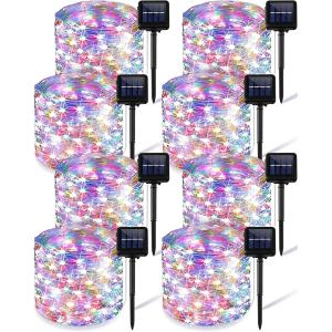 Waterproof Outdoor Solar Fairy Lights 100 LED Solar Powered For Tree Yard