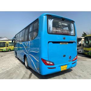 Used Kinglong Coach Bus LHD Front Engine XMQ6802 Yuchai Engine Second Hand Coach