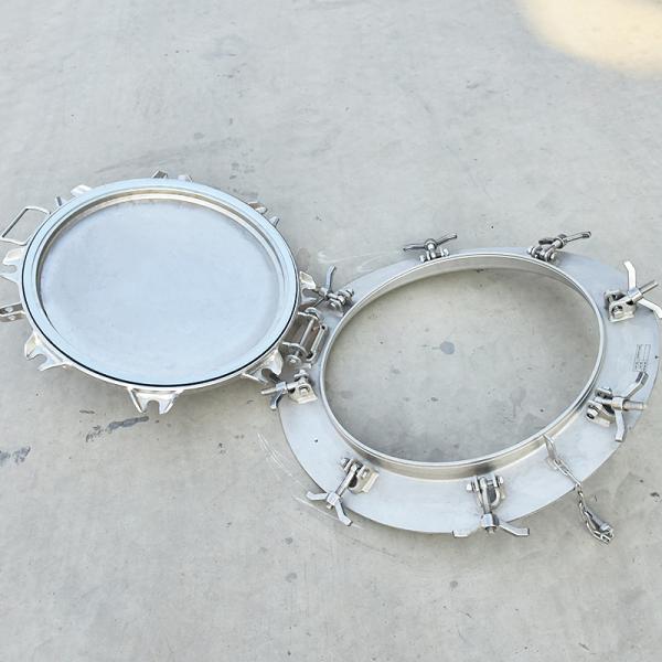 Special Vehicle Parts DN500 Stainless Steel 304 Tank Container Manhole Cover