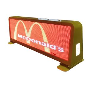 Waterproof IP65 Wireless SMD2525 P4 Mobile Taxi Top Led Sign