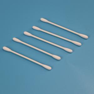 Biodegradable Paper Stick Double Round Head Qtips Cotton Bud Swab For Cleanroom