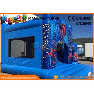 Bule Commercial Inflatable Slide / Castillos Hinchables Spiderman Jumping Castle