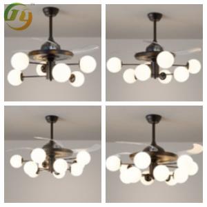JYLIGHTING Modern Creative Simple Home Fan Chandelier Invisible Fan Lamp