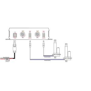 12V DC Dual Actuators Wireless Remote Control Kit with Speed Control Function