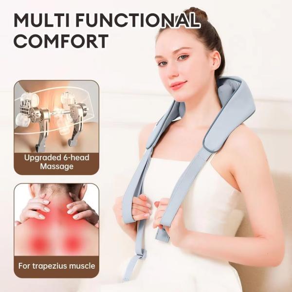 Electric Vibration Neck and Shoulder Massager Pulse Massager Kneading Shoulder Massager