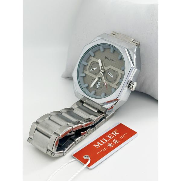 OEM Sports And Business Style Mens Stainless Steel Band Quartz Watch With Analog And Digital Display