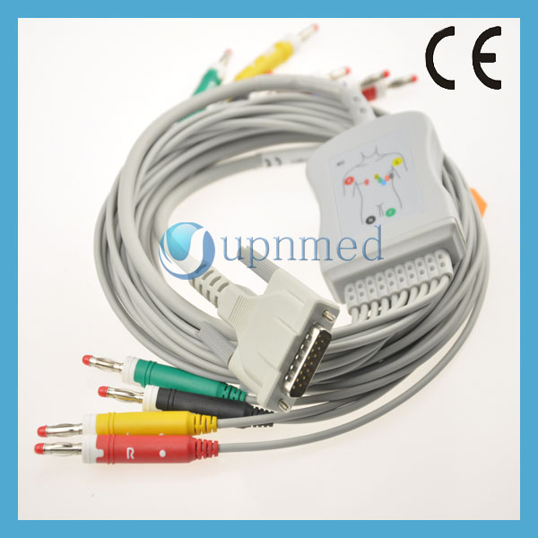 Buy Schiller 10 lead ekg cable,Banana,IEC,AT1,AT2,AT3... at wholesale prices
