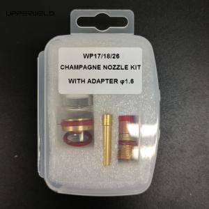 TIG Welding Accessories WP-17/18/26 Champagne Nozzle Kit with Adapter 1.6mm