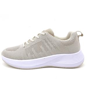 Lace Up womens Athletic Shoes With Textured Outsole Padded Insole