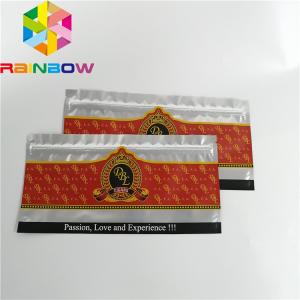Resealable k Plastic Pouches Packaging Clear Holographic Frosted Cigar Food