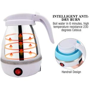 Travel Foldable Electric Kettle, Collapsible Portable Kettle for Fast Water