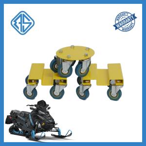 1500 LBS Capacity 8 Inch V Sled Dolly Set Boost Snowmobile Casters Wheels