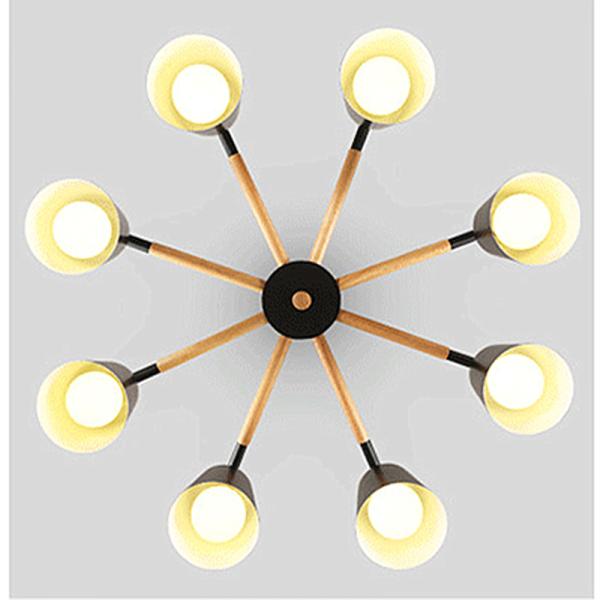 LED Wooden Chandelier For Living room Bedroom restaurant Bar vintage ceiling lamp Loft Chandelier(WH-MI-273)