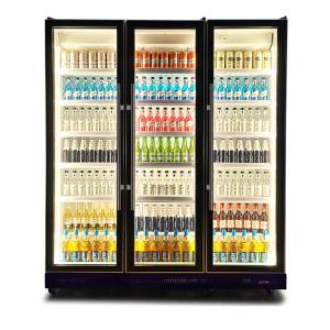 Commercial Multiple LED Lights Three Glass Doors Beverage/Alcohol Refrigeration