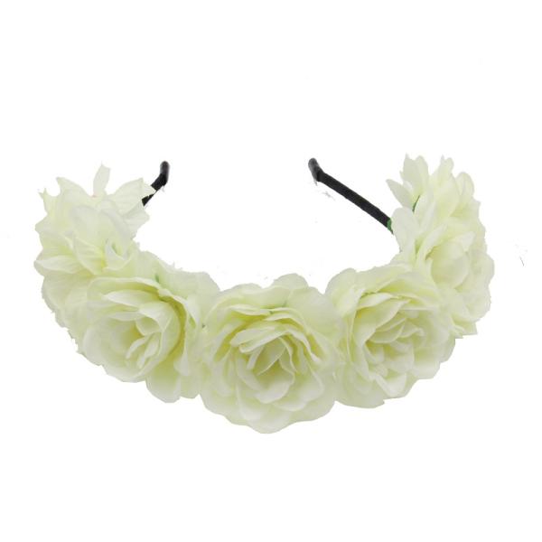 Korean bride plum hair hoop accessories elastic flower headband ladies hair beach headband wholesale