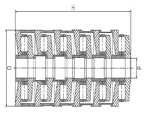 T5AR2262 22*62*110mm Multi-Stage cylindrical roller thrust bearings