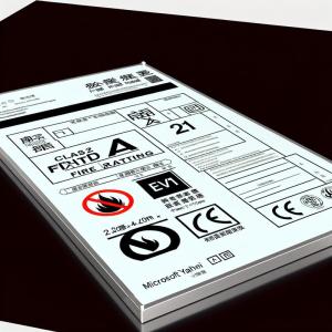 Class A2 Fire Rated PVDF Aluminum Composite Panel 1220x2440mm