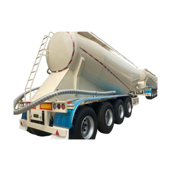 Buy 80 Ton V-Type Bulk Cement Tank Trailer for Truck Trailer CIMC Standard Leg Support at wholesale prices
