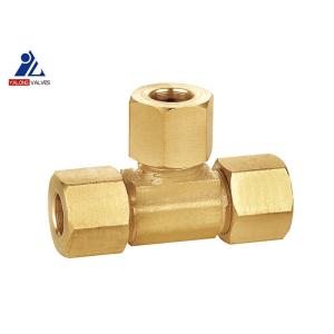 China ODM 3 Way Brass Fittings ISO14001 Male Brass T Fitting on sale