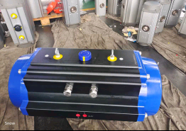 China ISO5211 No Noise Rack Pinion Pneumatic Actuator For Rotary Valve on sale