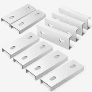 China Natural Silver Solar Mini Rail Mounting Connector Rail Splice Solar Racking System on sale