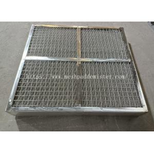 metal Bracketed Mist Eliminator Knitted Wire Mesh Pad Demister