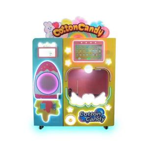 Amusement Game Center Cotton Candy Fairy Floss Vending Machine Coin Operated
