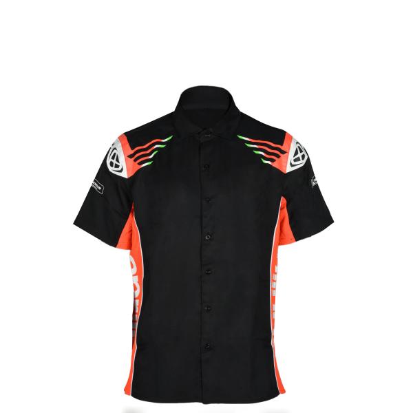 Sportswear Button Down Motorcycle Wicking Breathable Custom Design Racing Polo
