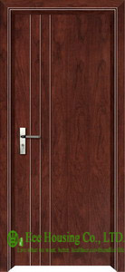 Buy External timber Veneer door,with lock and handle at wholesale prices