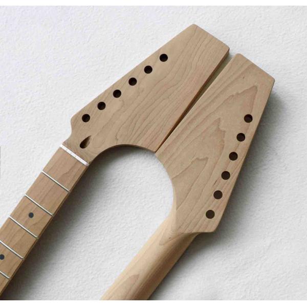 Custom Grand 22 Fret Roasted Maple Electric Guitar Neck for Handmade Tele Guitar Kits Gloss Finished with Bone Nut