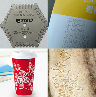 Leather Mini Laser Engraving Machine , High Speed Portable CO2 Laser Marker