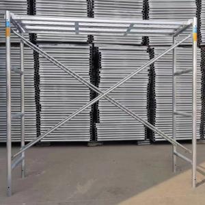 Modular 3'x4' Ladder Style Red Pre-Galvanized Q355 Steel H Frame Scaffolding