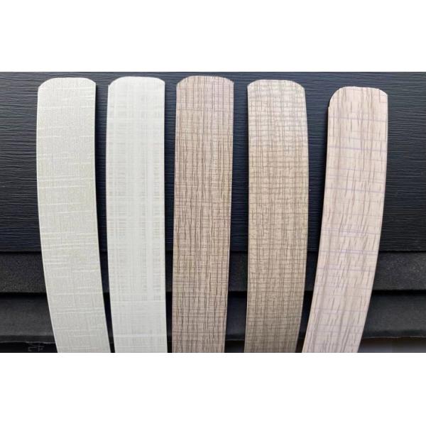 0.6mm 1 Mm Wood Grain PVC White Colored Furniture Edge Banding