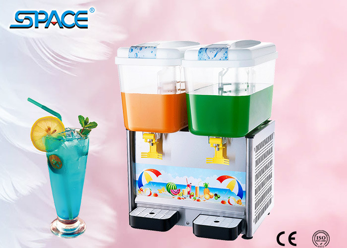 Quality Restaurant Juice Machine Double Dispenser , Cold Fruit Beverage Dispenser Machine for sale