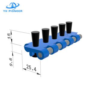 Quality 85mm Width Conveyor Modular Belt With Brush For Material Handling And Cleaning for sale