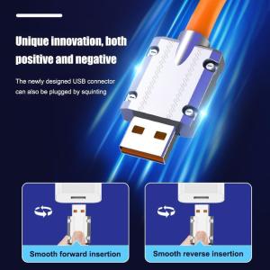 180° Rotatable 120w Super Charging Cable USB Type C Quick Charge Cable QC3.0 For