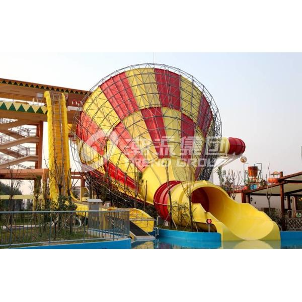 Buy Super Tornado Fiberglass Water Slides 14.6m Platform Height for Themed Adults at wholesale prices