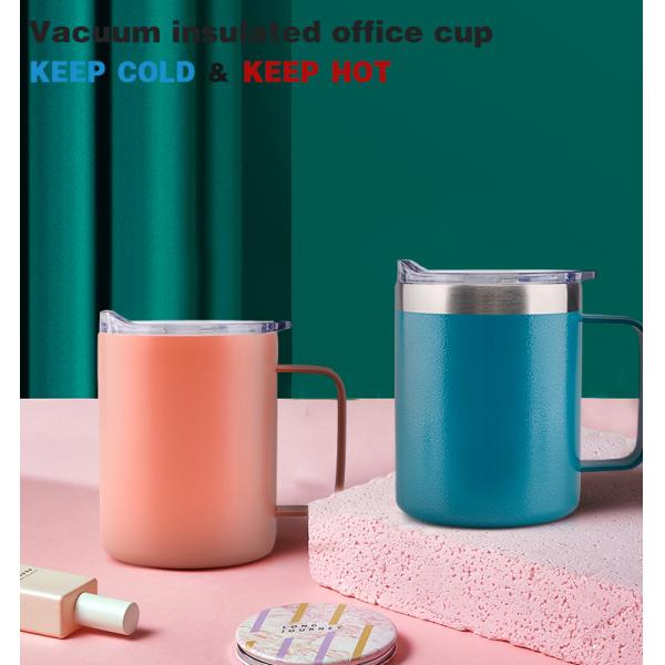 Wholesale 13 OZ Private Label Stainless Steel Insulated Double Wall Coffee Tumbler Cups Mugs With Lid