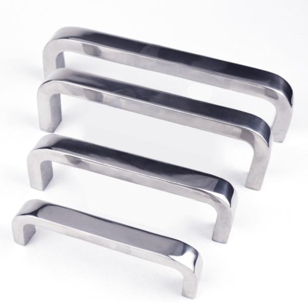 Zinc Alloy Industrial Modern Cabinet Pulls Square Groove