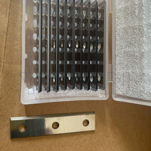 Buy 50x12x1.7mm Cutting Knife Carbide Blades With Three Holes Replacement at wholesale prices