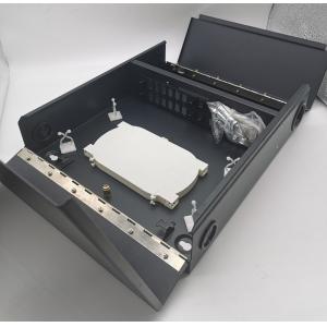 12/24/48cores 2door Black Optical Wall Mount Fiber Enclosure With Spools and