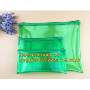 Promotional custom logo transparent pvc waterproof file pouch plastic document