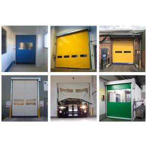 High Security High Speed PVC Roll Up Rapid Shutter Zipper Door 304 Stainless