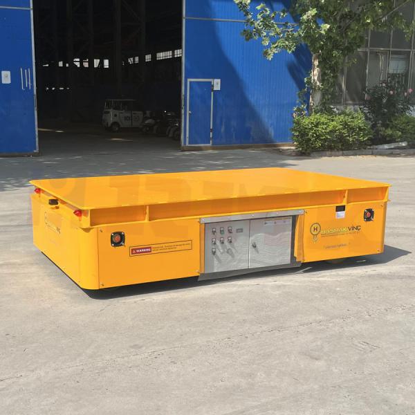 Battery Operated Remote Control 10 Tons Hydraulic Lift Pallet Transfer Cart