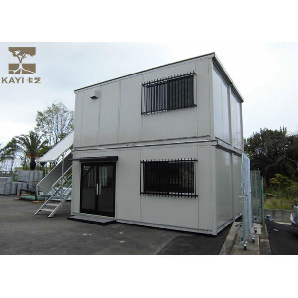Two - Layer Flat Pack Container House , Flat Pack Metal Containers With Steel
