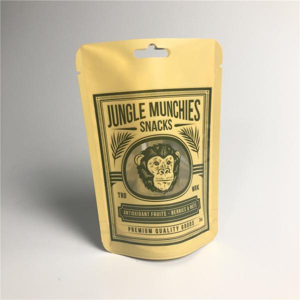 PA 1.5C AL 0.7C Matt Snack Packaging Bags Stand Up MPET