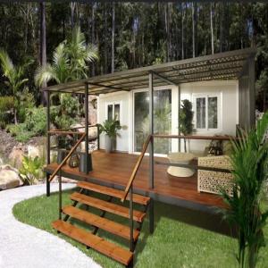 Electro Galvanized Steel Structure Garden Living 2 Bedroom Prefabricated Modular