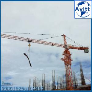 QTZ160 65M Jib Tower Crane 10t Load Construction Projects Machinery