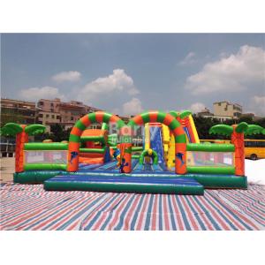 Outdoor Inflatable Playground Castle Bouncer Climb And Slide Combo