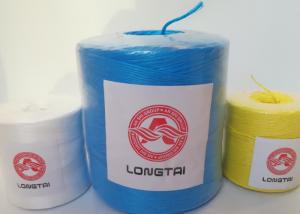 Quality Agriculture PP Split Film Twine Fibrillated Polypropylene tying twines UV Baling twine Blue White Color for sale